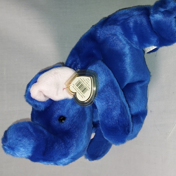 Vintage Beanie Original Buddy Peanut 1998 Elephant Blue With Tag